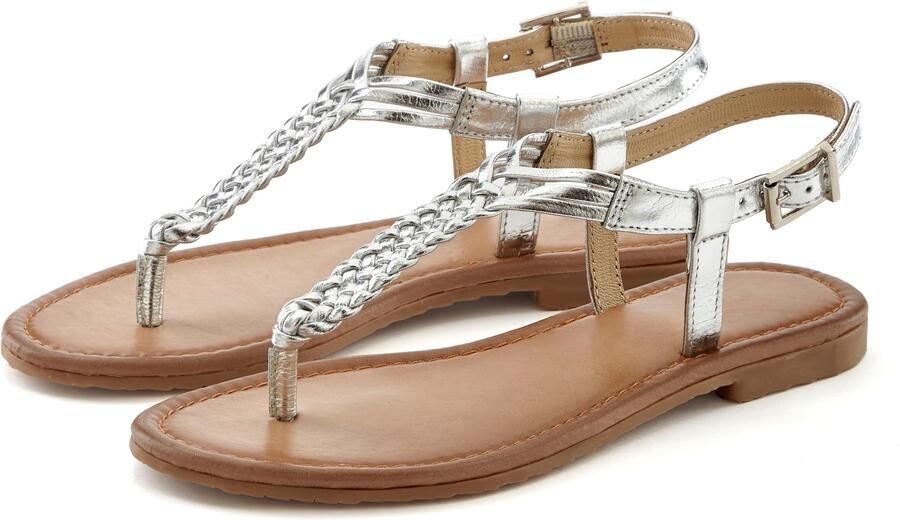 VIVANCE by LASCANA Teenslipper zilver - Foto 4