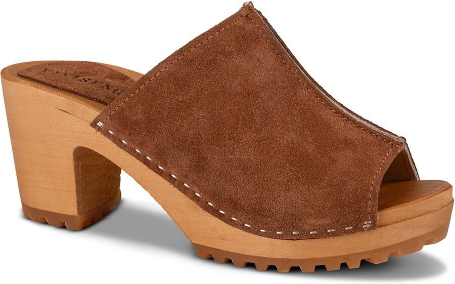 Vivisence Clogs 'B0001' lichtbruin