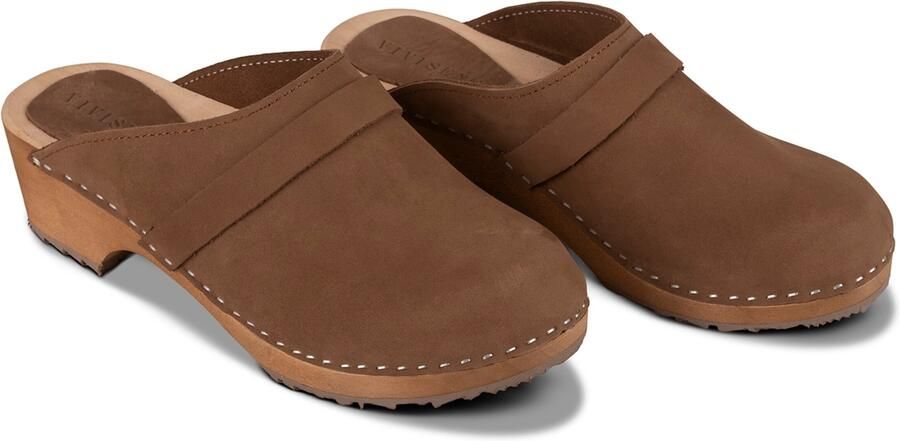 Vivisence Clogs 'B0002' donkerbruin - Foto 3