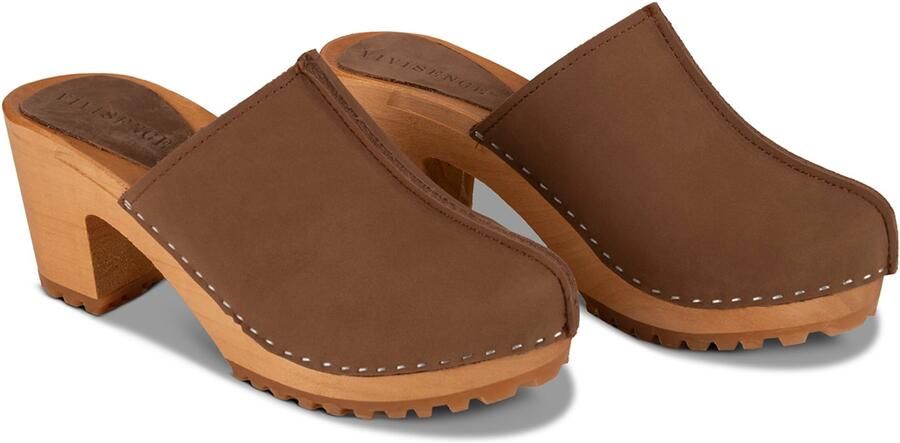 Vivisence Clogs 'B0004' donkerbruin - Foto 3