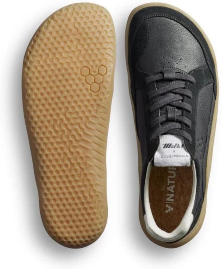 Vivo Barefoot Lage schoen 'GOBI II SNEAKER PREMIUM LEATHER MENS' zwart - Foto 3
