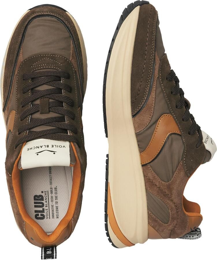 Voile blanche Sneakers laag 'CLUB24.' donkerbruin - Foto 2