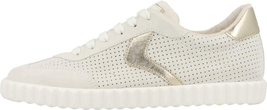 Voile blanche Sneakers laag ' INES ' goud wolwit - Foto 3