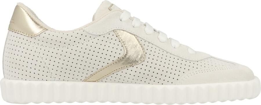 Voile blanche Sneakers laag ' INES ' goud wolwit - Foto 4