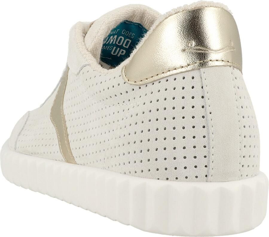 Voile blanche Sneakers laag ' INES ' goud wolwit - Foto 2
