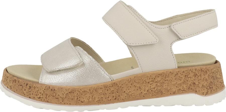 WALDLAUFER Waldläufer Sandalen met Hak Dames H-libby Leer Beige - Foto 7