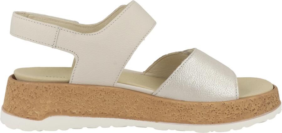 WALDLAUFER Waldläufer Sandalen met Hak Dames H-libby Leer Beige - Foto 8