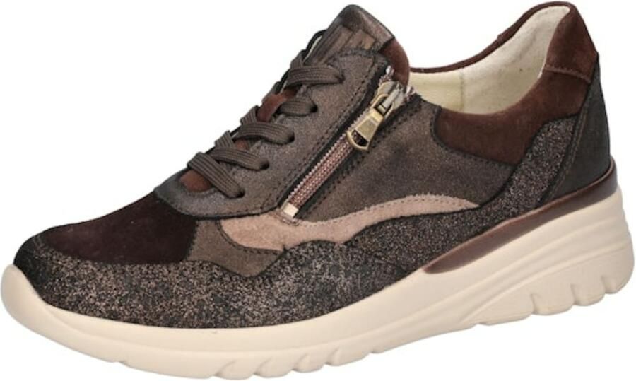 WALDLAUFER Waldläufer Lage Sneakers Dames H Carla Leer Bruin - Foto 2
