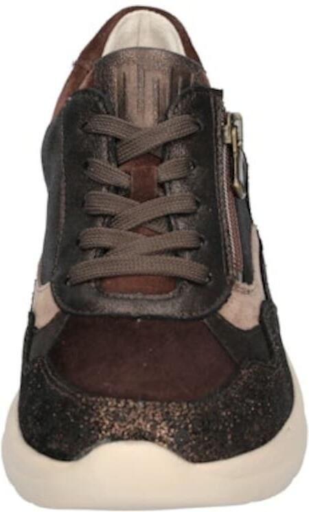 WALDLAUFER Waldläufer Lage Sneakers Dames H Carla Leer Bruin - Foto 4