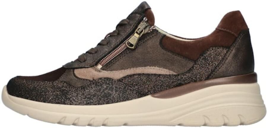 WALDLAUFER Waldläufer Lage Sneakers Dames H Carla Leer Bruin - Foto 3