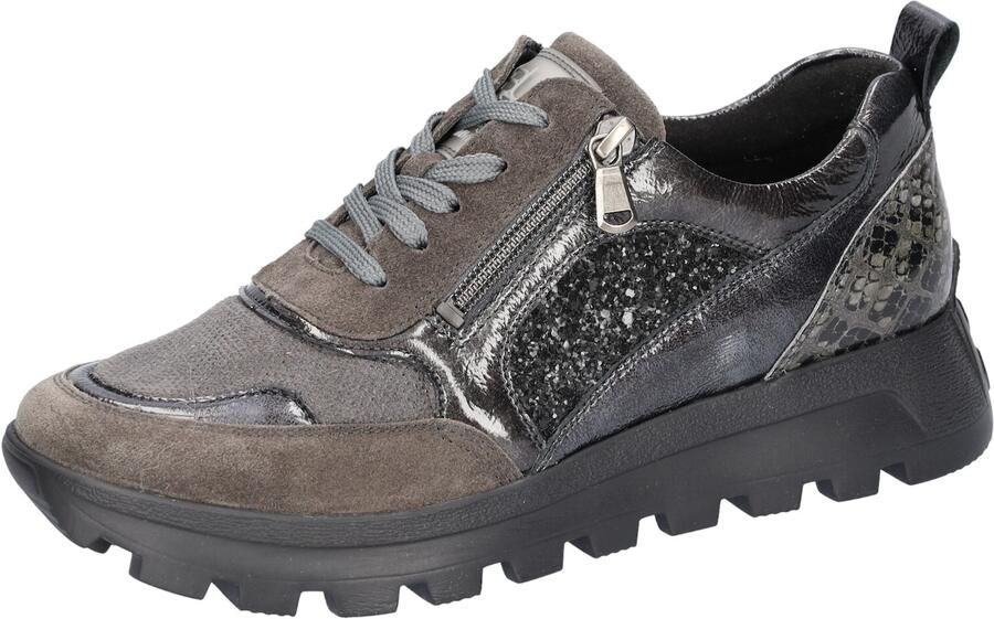 WALDLÄUFER Veterschoen 'Komfort Schnürschuh Damen H89001-242 Echtleder in grau' grijs - Foto 8