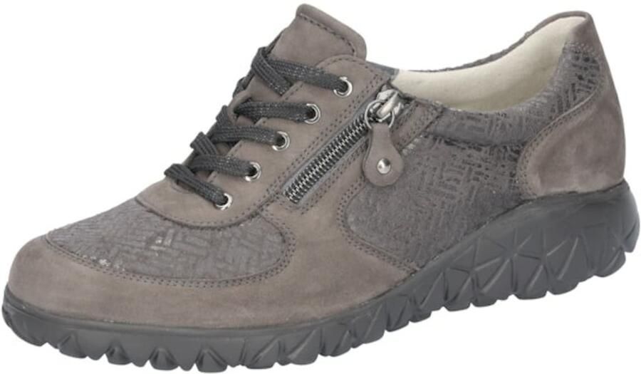 WALDLÄUFER Veterschoen 'Komfort Schnürschuh Damen H89001-242 Echtleder in grau' grijs - Foto 5