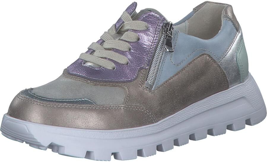 WALDLÄUFER Sneakers laag 'H-Ajala' donkerbeige opaal lila zilver - Foto 6