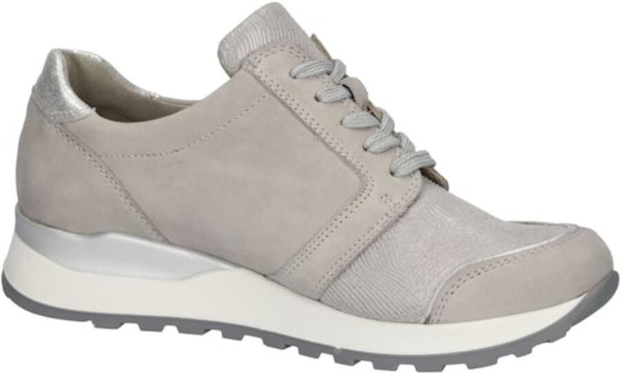WALDLÄUFER Veterschoen 'Schnürschuh Damen H89001-213 989 Echtleder in grau' grijs