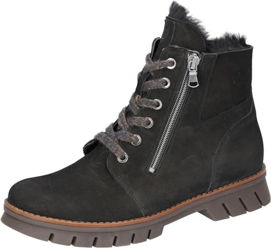 WALDLÄUFER Veterboots zwart
