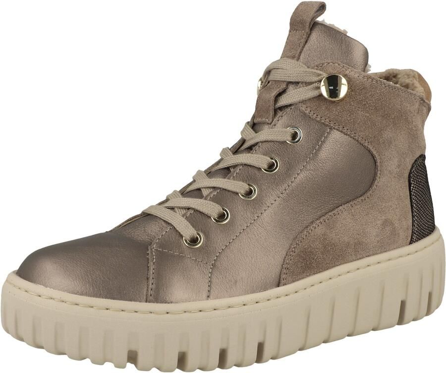 WALDLAUFER Waldläufer Sneakers Dames Combi H Rits Sneaker 37 5 Suède Beige - Foto 2
