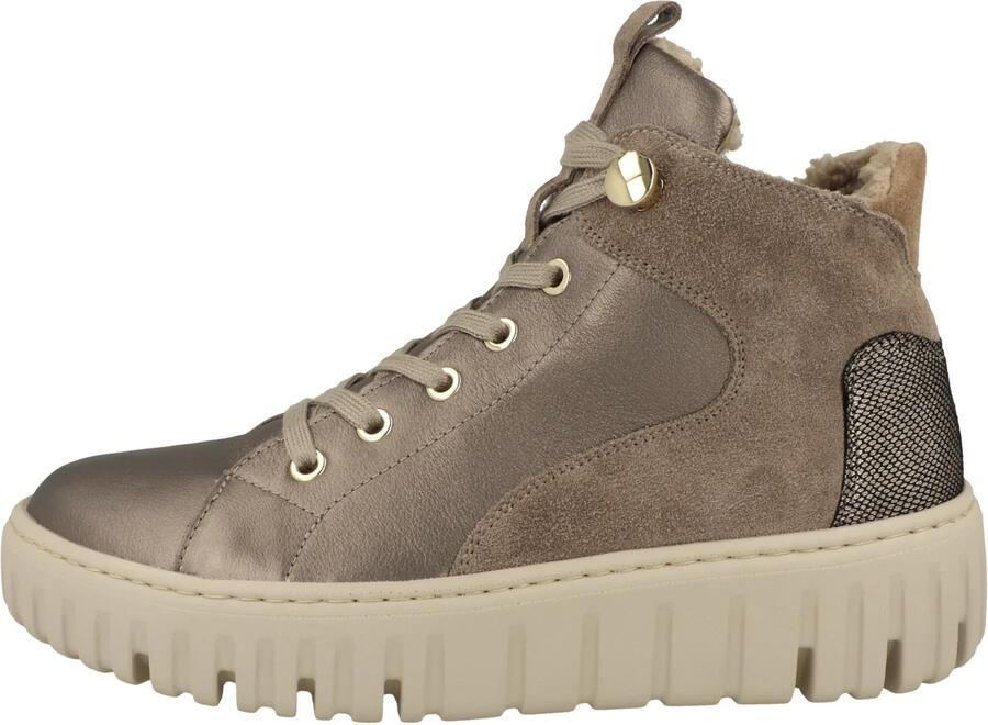WALDLAUFER Waldläufer Sneakers Dames Combi H Rits Sneaker 37 5 Suède Beige - Foto 4