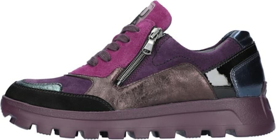 WALDLÄUFER Veterschoen donkerlila pink zwart - Foto 3