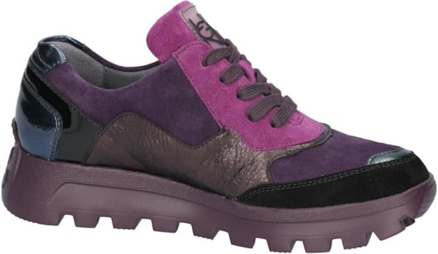 WALDLÄUFER Veterschoen donkerlila pink zwart - Foto 2