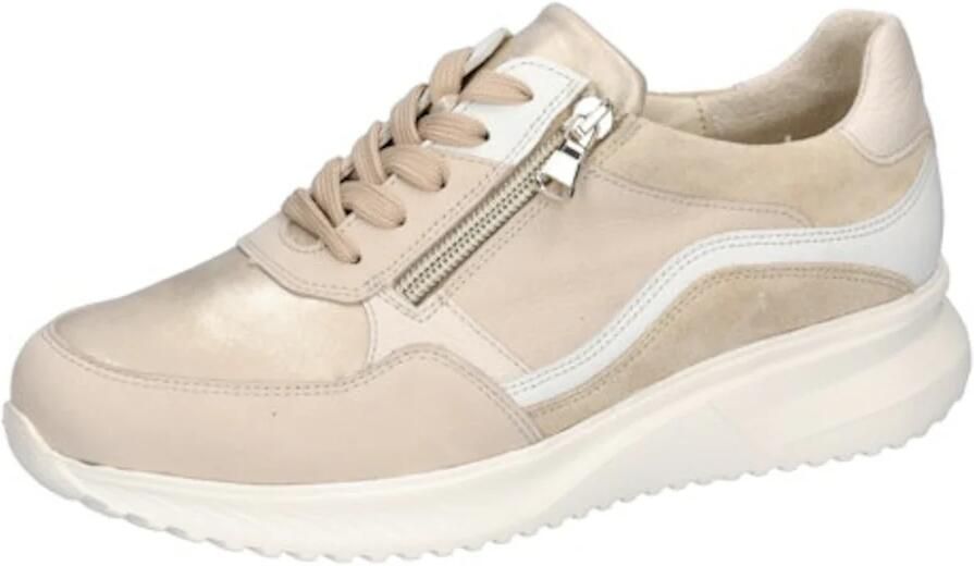 WALDLAUFER Waldläufer Lage Sneakers Dames Janka Leer Beige - Foto 2