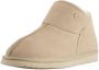 Warmbat Gezellig Suède Pantoffel Boot Beige Dames - Thumbnail 5