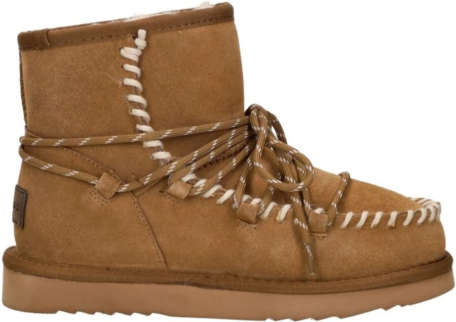 Warmbat Kalbarri Suede lace boot Dames Laarzen Cognac