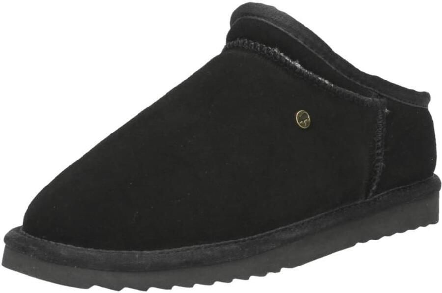 Warmbat Herenmuil van Leer en Schapenwol Black Heren - Foto 11