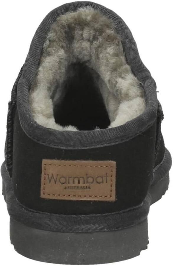Warmbat Herenmuil van Leer en Schapenwol Black Heren - Foto 12