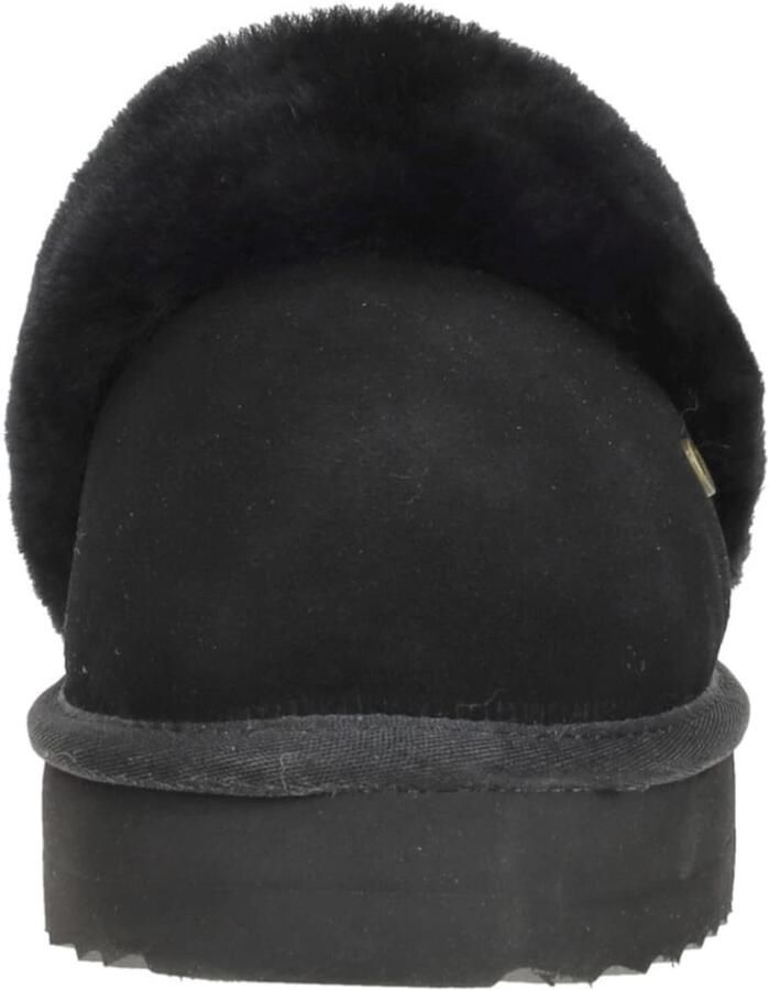Warmbat Flurry Suede Plateau Dames Sloffen Zwart Zwart - Foto 4
