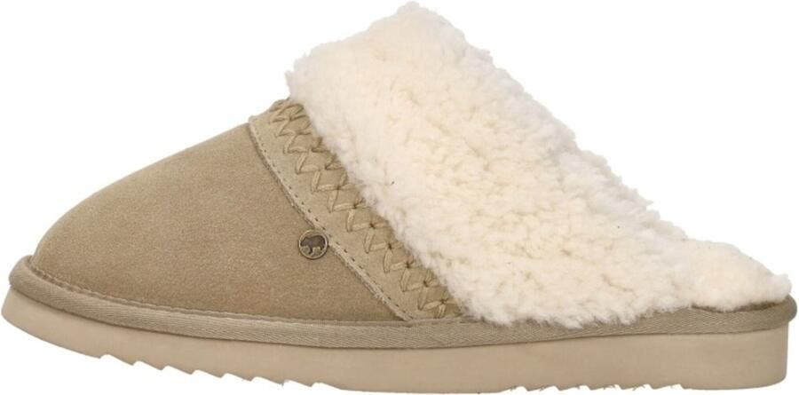 Warmbat Nhill Strap Curly Wool Dames Sloffen Ecru - Foto 5