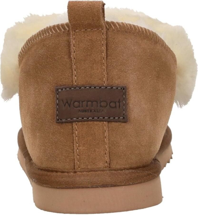 Warmbat Wiluna Suede Dames Sloffen Cognac - Foto 4