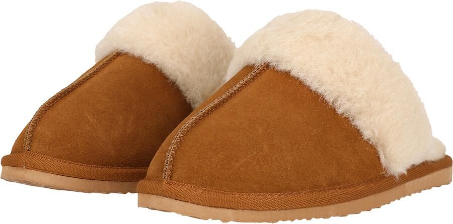 WHISTLER Pantoffels Carini W Leather Warm Slipper Pantoffel Clog Muilezel Flats met bontkraag - Foto 4