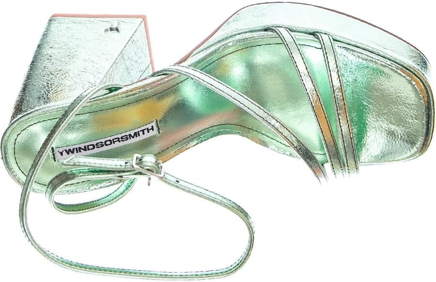 Windsor Smith Sandaal 'CHARMS MINT CRINKLE FOIL MINT' groen - Foto 4