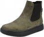 Woden Suède Instaplaars met Visleer Details Green Dames - Thumbnail 2