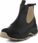 Woden Waterdichte Chelsea Boots met Visleren Details Black Dames - Thumbnail 2