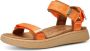 Woden Stijlvolle en Comfortabele Line Sandaal met Verstelbare Bandjes Orange Dames - Thumbnail 5