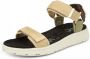 Woden Comfortabele Textielsandaal met Leren Details Multicolor Dames - Thumbnail 3