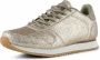 Woden Glitter Fonkelende Sneaker Beige Dames - Thumbnail 3