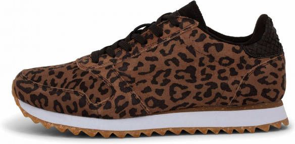 Woden Ydun Suede Leopard , Bruin, Dames - Schoenen.nl
