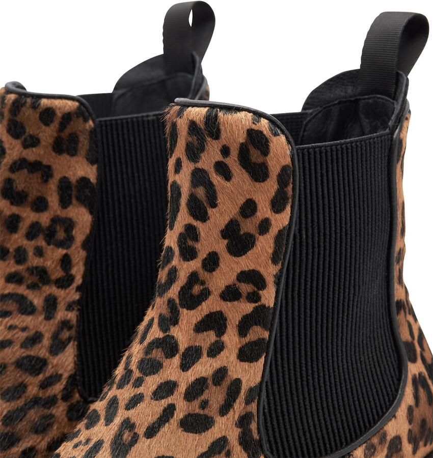 WODEN Chelsea boots 'Aya Leo' beige donkerbeige zwart - Foto 2