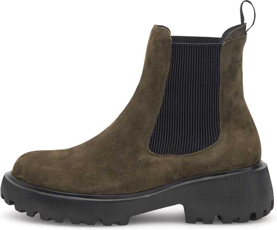 WODEN Chelsea boots ' Aya S ' donkergroen zwart - Foto 3