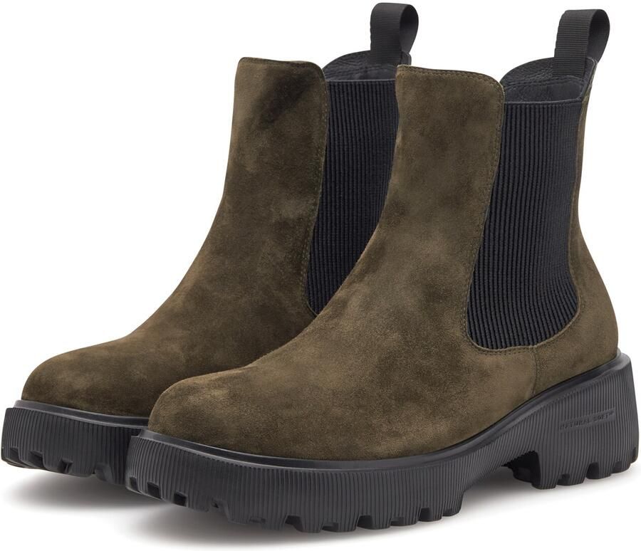WODEN Chelsea boots ' Aya S ' donkergroen zwart - Foto 2