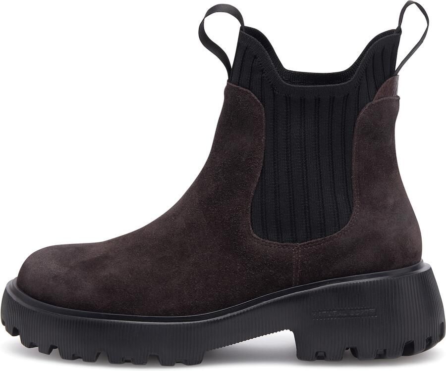 WODEN Chelsea boots 'Isabella' chocoladebruin zwart