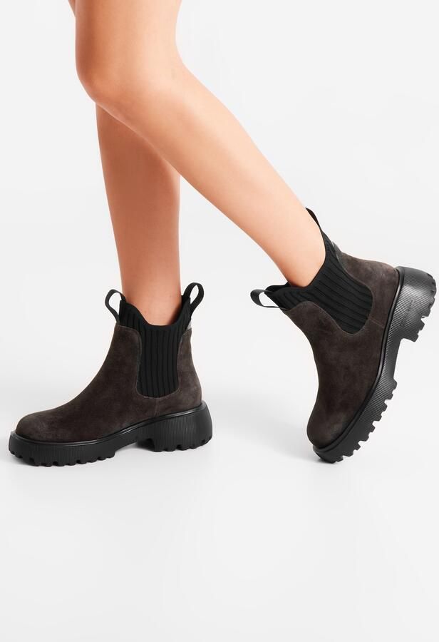 WODEN Chelsea boots 'Isabella' chocoladebruin zwart - Foto 4