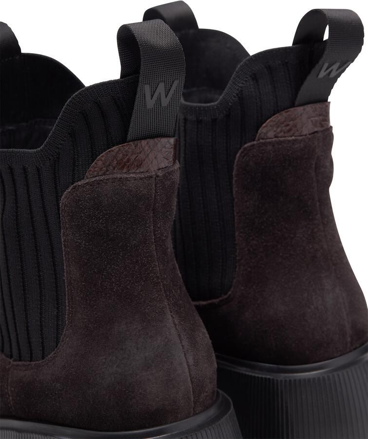 WODEN Chelsea boots 'Isabella' chocoladebruin zwart - Foto 3