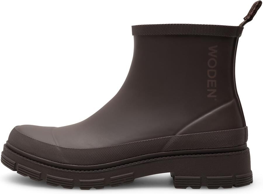 WODEN Enkellaarsjes 'Alison Waterproof' chocoladebruin