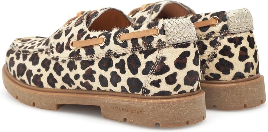 WODEN Mocassins 'Johanne Animal' donkerbruin offwhite - Foto 5