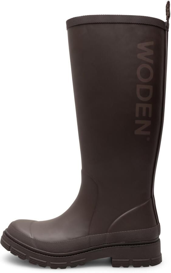 WODEN Regenlaarzen 'Le Waterproof' chocoladebruin