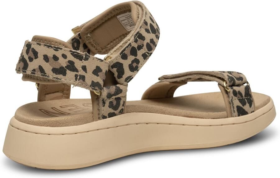 Woden Luipaard Suède Sandalen Multicolor Dames - Foto 7