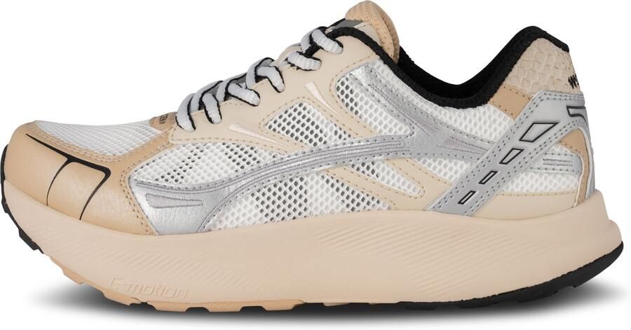 WODEN Sneakers laag 'Freja Runner' sand lichtbeige zilvergrijs wit - Foto 8